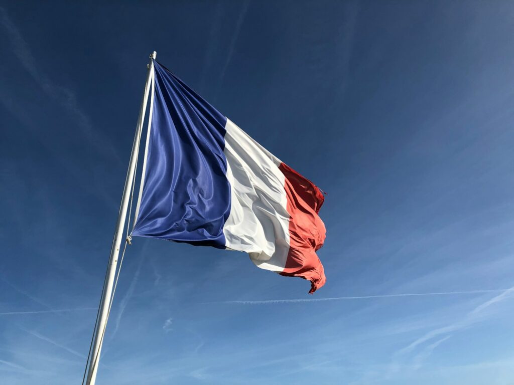 Photo by Anthony Choren Yugoslavia flag under blue sky